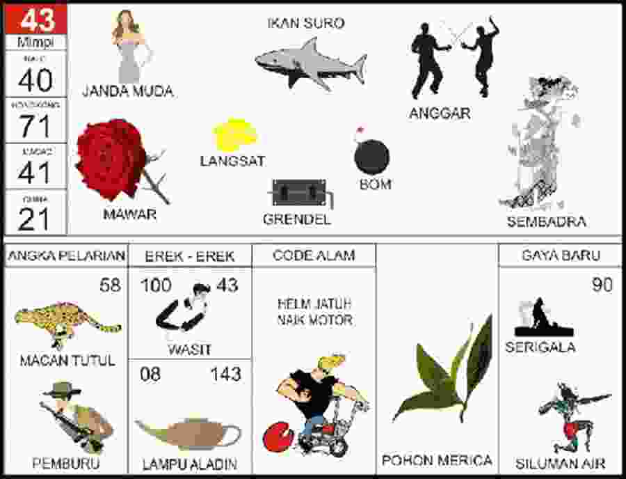 EREK EREK 43 DI BUKU MIMPI BERGAMBAR LENGKAP. Buku Erek Erek 43 serta kode alam 43 menurut buku seribu tafsir mimpi 2D 3D 4D